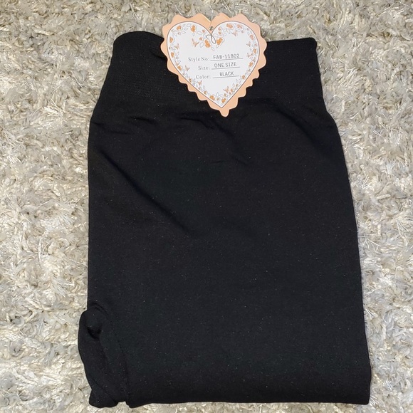 Black fleece lined leggings - Picture 5 of 8